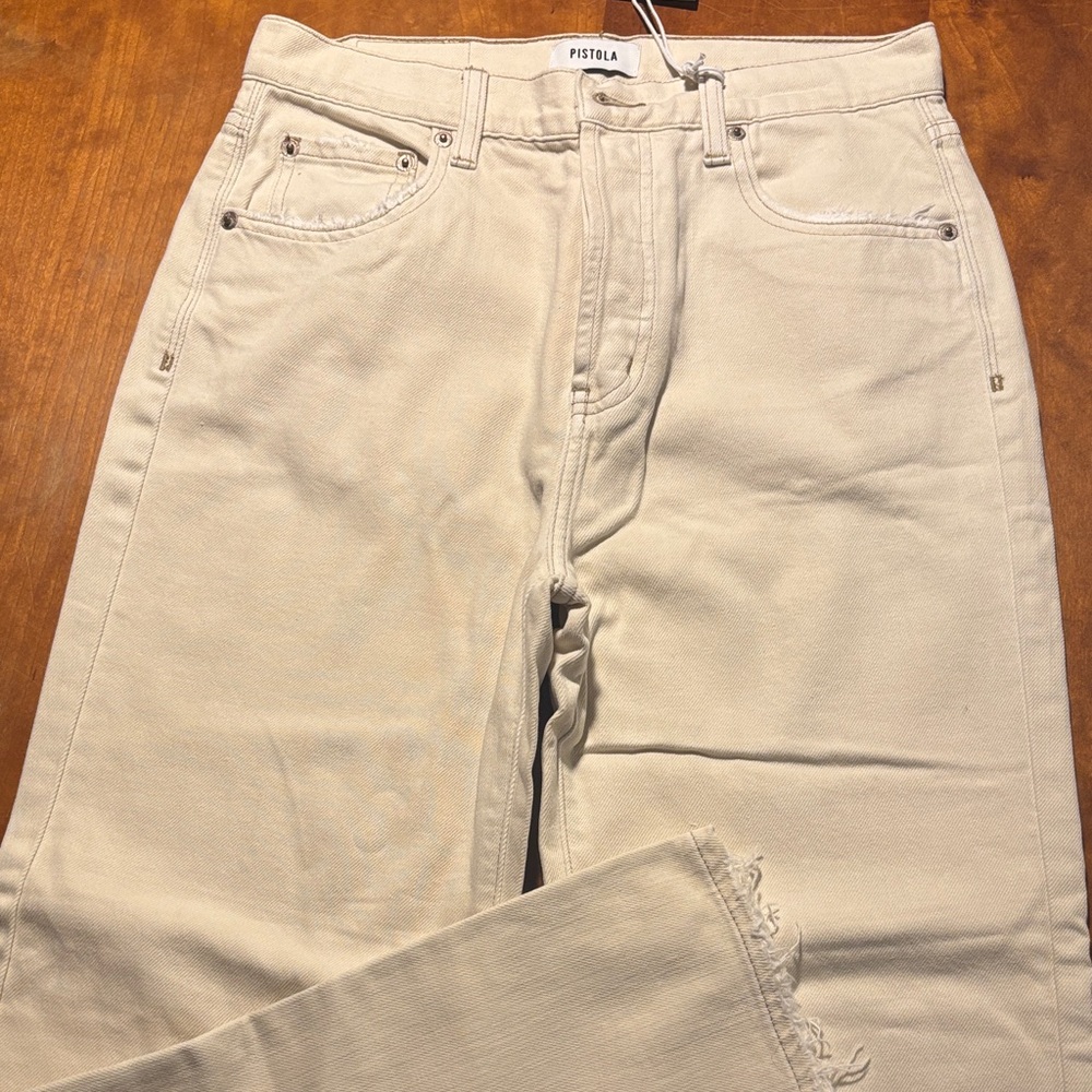 Pistola women’s off-white Straight Jeans